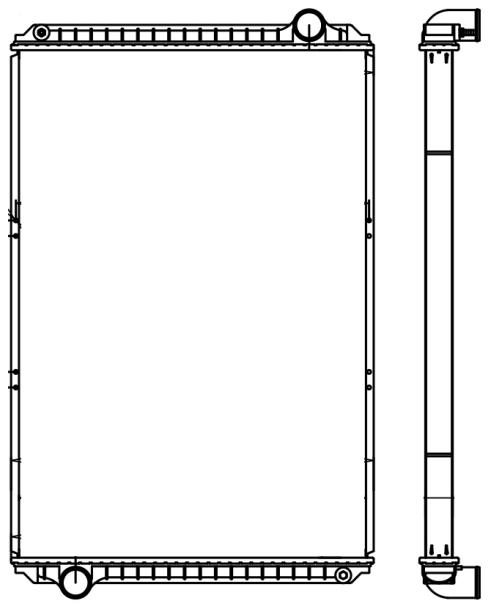 INTERNATIONAL | NAVISTAR RADIATOR: 2000-2004 5500I, 5600I, 5900I: 2002-2004 9800 MODELS