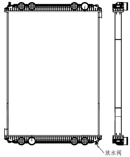 FREIGHTLINER | RADIATOR:2003-2005 MOTORHOME: AMERICAN LAFRANCE FIRETRUCK