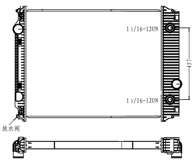 FREIGHTLINER | RADIATOR:2004-2007 L-LT7500, L-LT8500 SANITATION TRUCKS