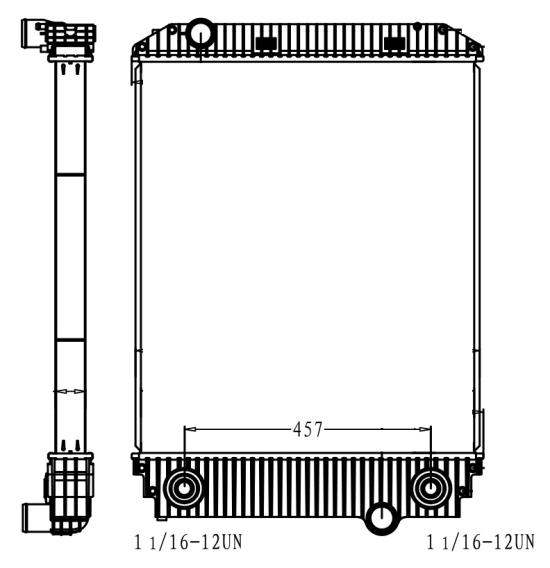 FREIGHTLINER/STERLING | RADIATOR:1997-2004 FL 50, 60, 70, 80, 90