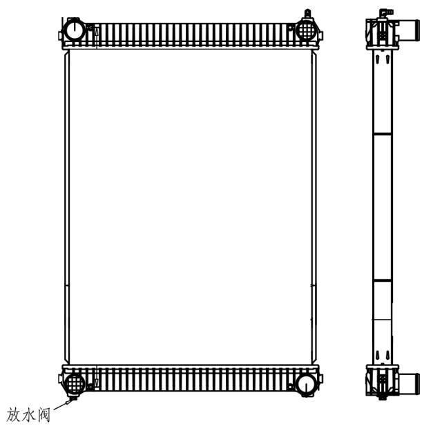 FREIGHTLINER RADIATOR:2005-2006 Freightliner Business Class M2