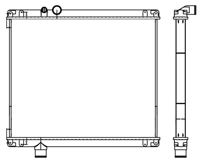 MACK | VOLVO RADIATOR:Mack CV /Granite 2005-2007