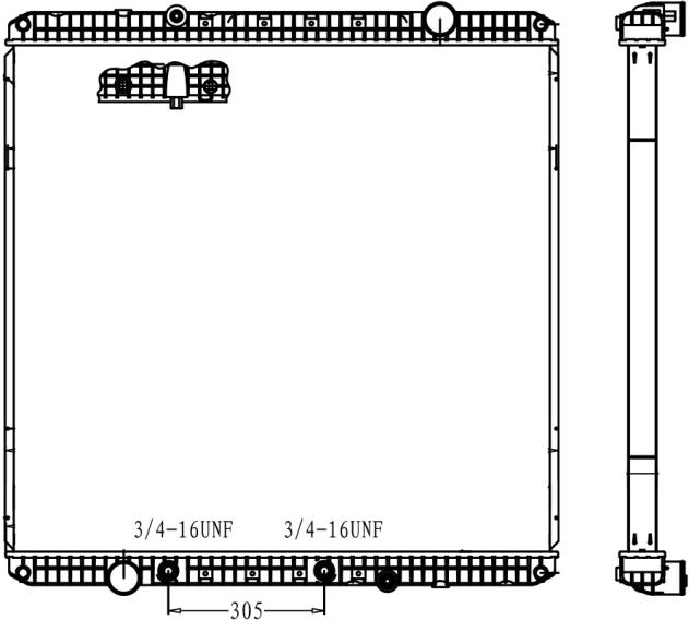 WESTERN STAR RADIATOR:Western Star 4900SA EX FA 2008-2013