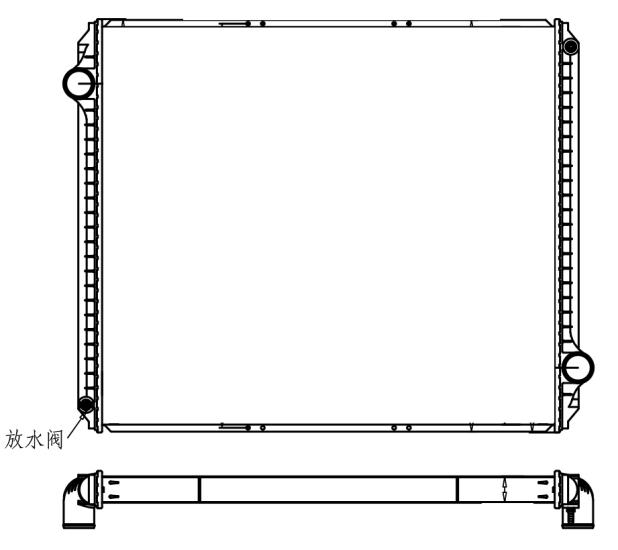 WESTERN STAR RADIATOR: 1998 - 2007 4900EX, 4964EX, LOW MAX