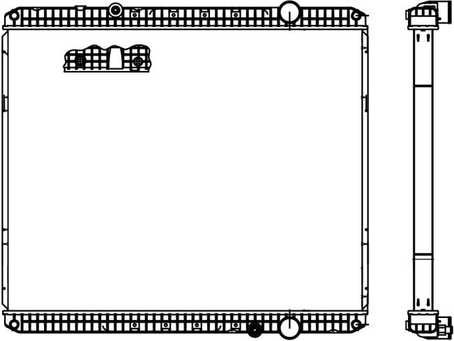 WESTERN STAR RADIATOR FITS: 08 & NEWER 4900FA, EX, WITH DETROIT DD15 ENGINE