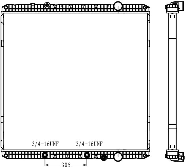 Western Star 4900 Radiator 2008-2015