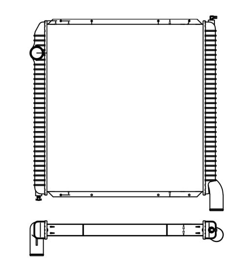 INTERNATIONAL | NAVISTAR RADIATOR: 2004 - 2009 THOMAS BUS MODELS 5000, 5500, 5500I, 5600, 5900, 5900